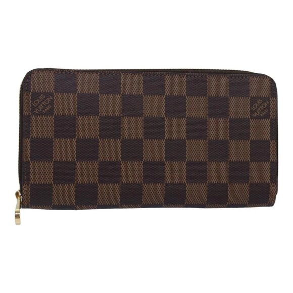 LOUIS VUITTON Damier Ebene Zippy Wallet Long Wallet N41661 LV Auth am6593SV - Picture 1 of 16